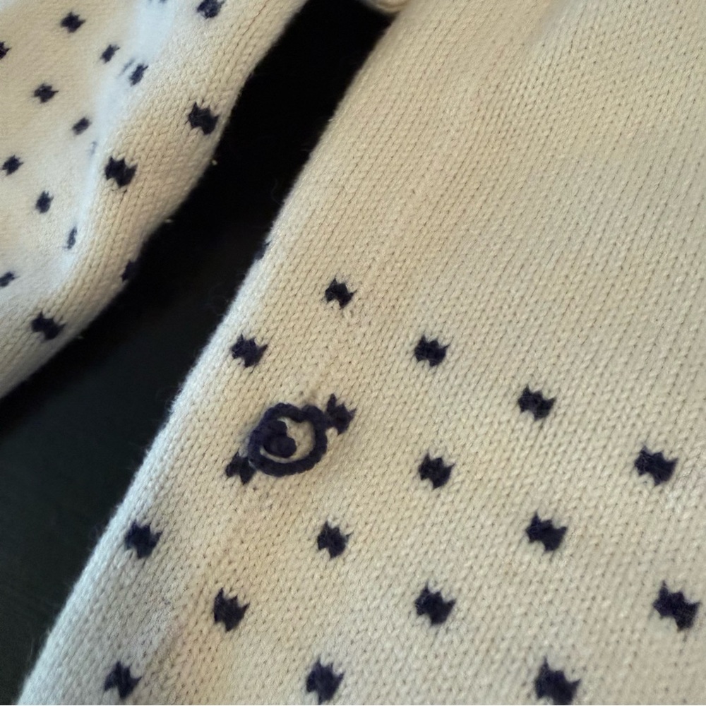Navy and Red Patterned Sweater - Picture 7 of 7